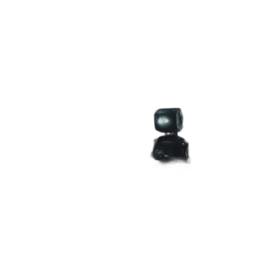robot, staff, 3d render, old-fashioned transparent PNG cut-out