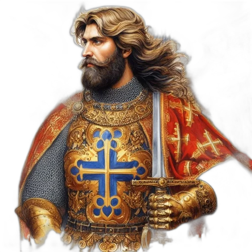 sword, crown, fantasy art, photorealistic transparent PNG cut-out