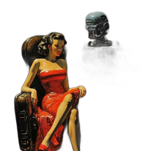 robot, dress, furniture, jewelry transparent PNG cut-out