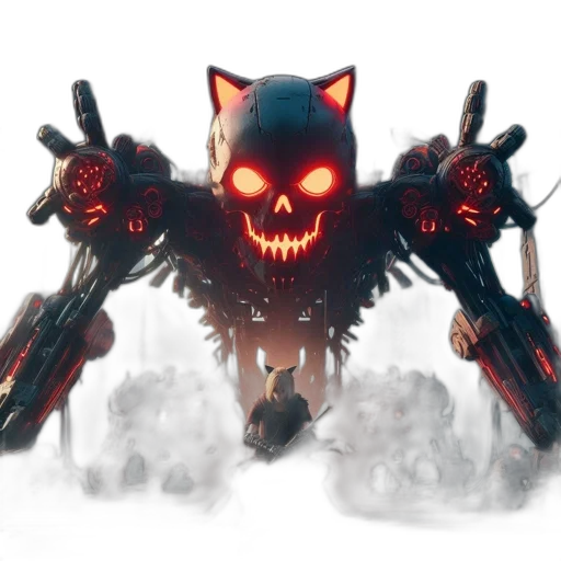 robot, weapon, creature, mask transparent PNG cut-out