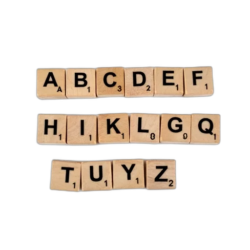 set, wooden, letter, blocks transparent PNG cut-out