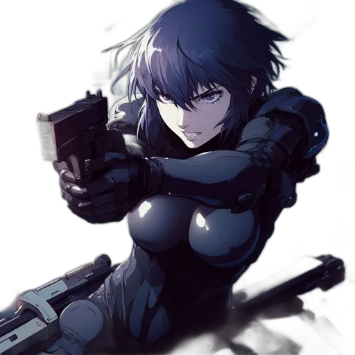 weapon, robot, anime, cyberpunk transparent PNG cut-out