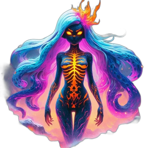 creature, mask, dress, concept art transparent PNG cut-out