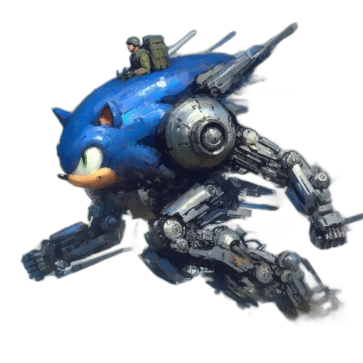robot, weapon, creature, dragon transparent PNG cut-out