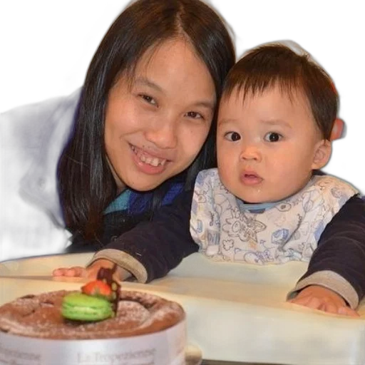 food, photorealistic, woman, baby transparent PNG cut-out