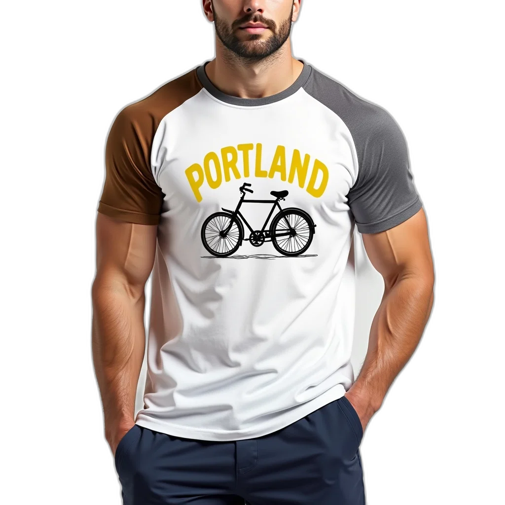 man, wearing, white, t-shirt transparent PNG cut-out