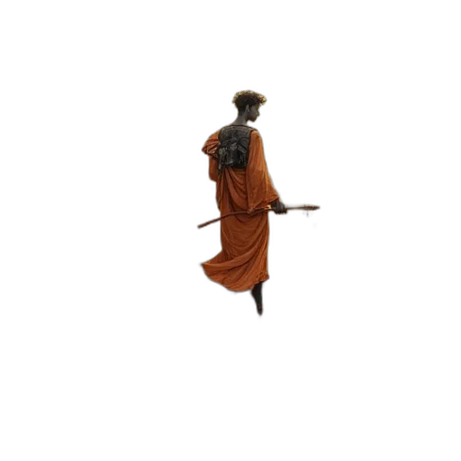 staff, dress, umbrella, hair transparent PNG cut-out
