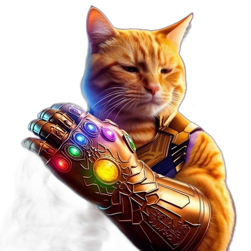 robot, animal, staff, comic book art transparent PNG cut-out