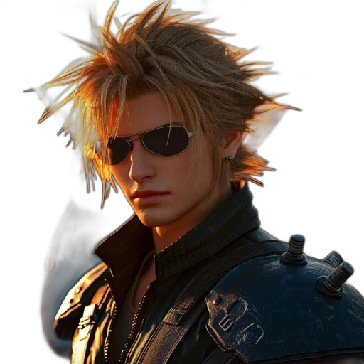 jacket, hair, dragon, cyberpunk transparent PNG cut-out