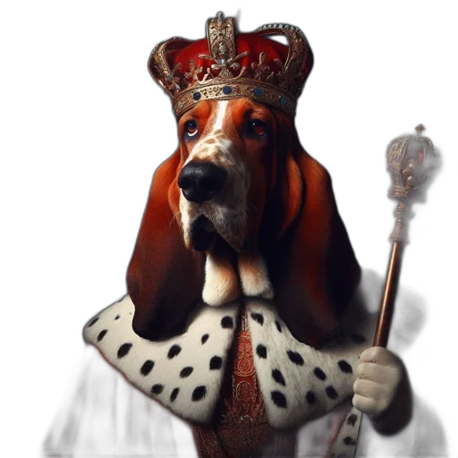 crown, animal, staff, concept art transparent PNG cut-out