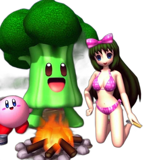 tree, creature, hat, 3d render transparent PNG cut-out