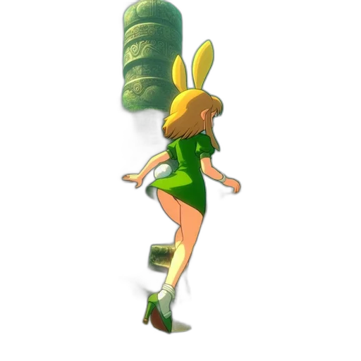 dress, weapon, staff, animal transparent PNG cut-out