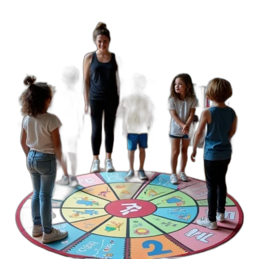 group, children, adult, standing transparent PNG cut-out