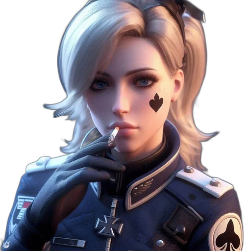face, jacket, staff, weapon transparent PNG cut-out
