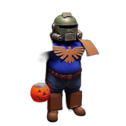 robot, mask, staff, creature transparent PNG cut-out