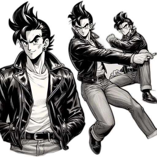 jacket, comic book art, concept art, cartoon transparent PNG cut-out