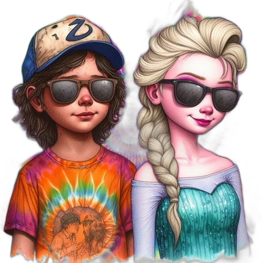 cartoon, fantasy art, watercolor, comic book art transparent PNG cut-out