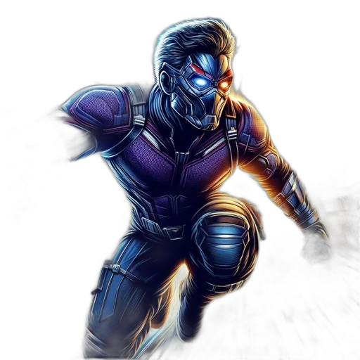 robot, mask, concept art, comic book art transparent PNG cut-out