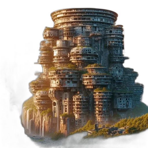 building, robot, crown, furniture transparent PNG cut-out