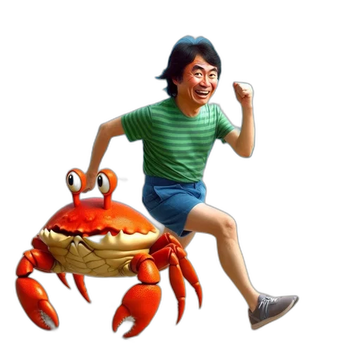 creature, animal, food, 3d render transparent PNG cut-out
