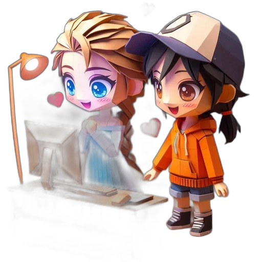 concept art, fantasy art, anime, pixel art transparent PNG cut-out