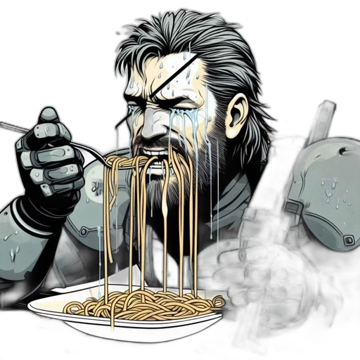 food, cyberpunk, comic book art, concept art transparent PNG cut-out
