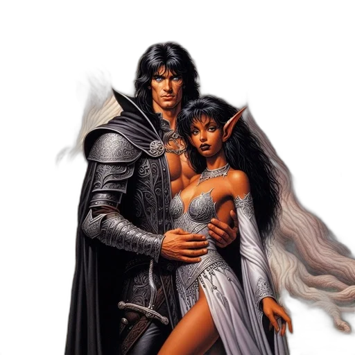 fantasy art, concept art, comic book art, fairytale transparent PNG cut-out