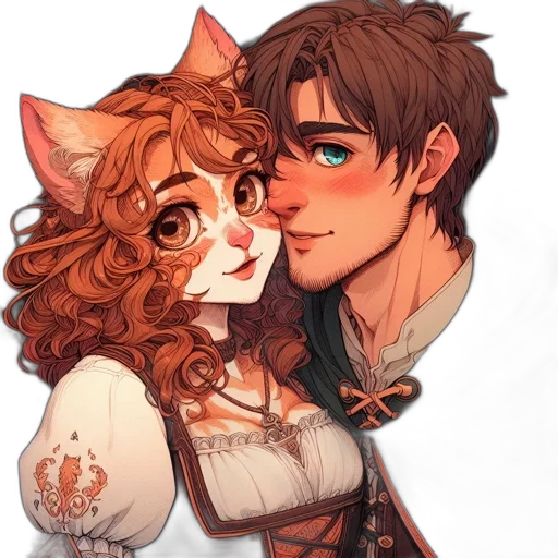 watercolor, fantasy art, concept art, anime transparent PNG cut-out