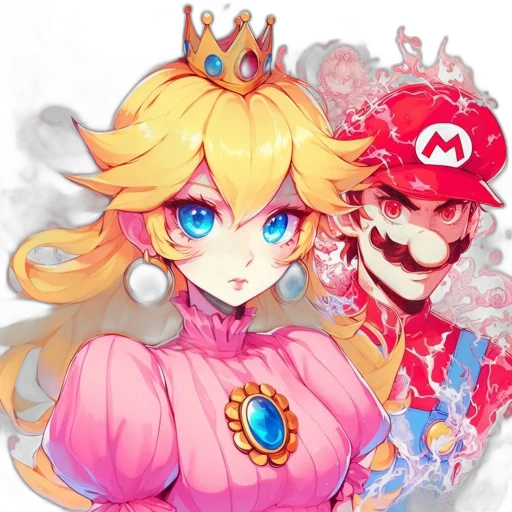 crown, dress, mask, weapon transparent PNG cut-out
