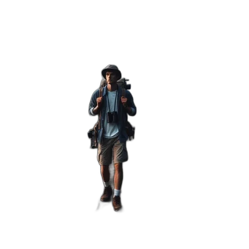jacket, staff, weapon, umbrella transparent PNG cut-out