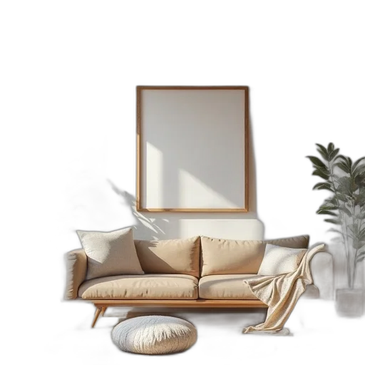 furniture, 3d render, photorealistic, concept art transparent PNG cut-out