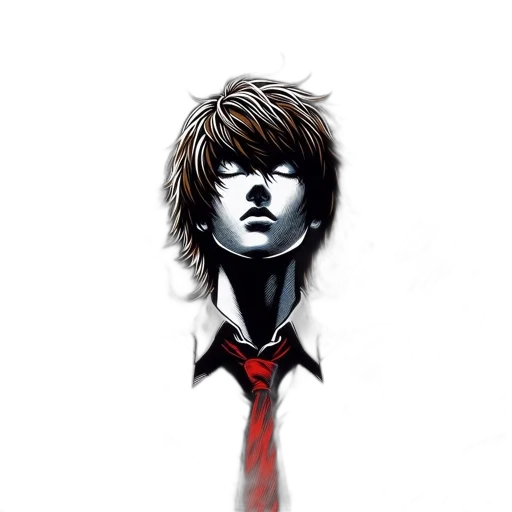 face, staff, jacket, comic book art transparent PNG cut-out