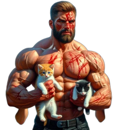 animal, comic book art, concept art, pixel art transparent PNG cut-out