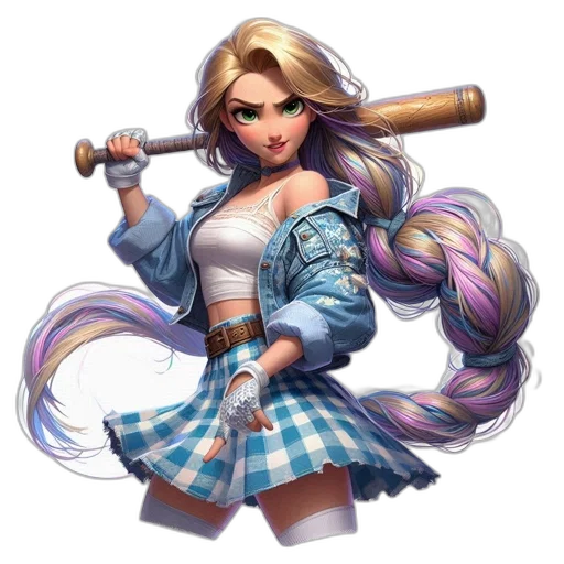 staff, weapon, sword, hair transparent PNG cut-out