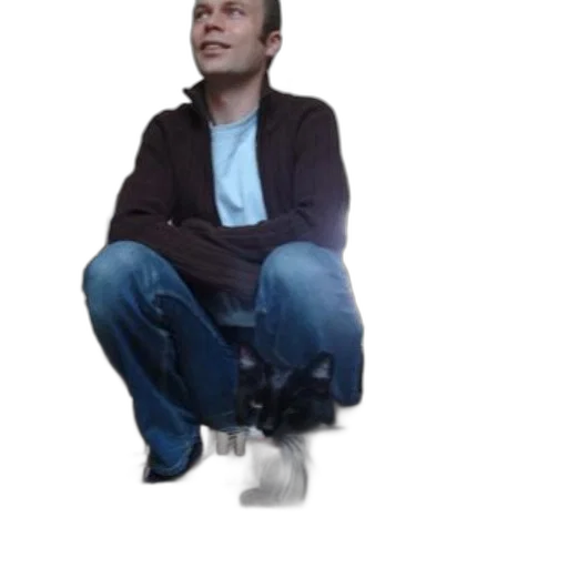 jacket, shoes, staff, robot transparent PNG cut-out