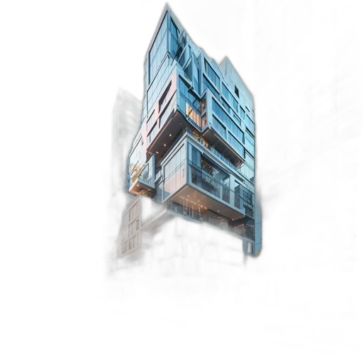 building, 3d render, photorealistic, concept art transparent PNG cut-out