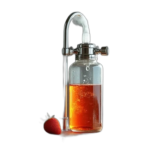 bottle, 3d render, portable, fluid transparent PNG cut-out