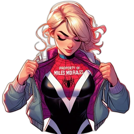 jacket, comic book art, concept art, pixel art transparent PNG cut-out