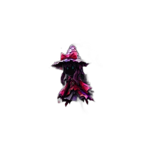 staff, dress, hat, creature transparent PNG cut-out