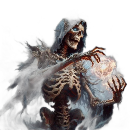 creature, staff, sword, face transparent PNG cut-out