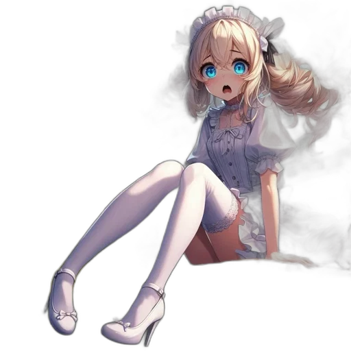 dress, robot, staff, creature transparent PNG cut-out