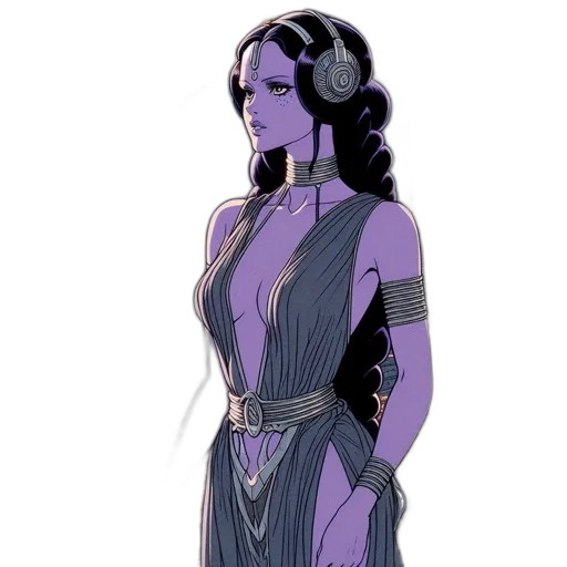 dress, jewelry, concept art, fantasy art transparent PNG cut-out