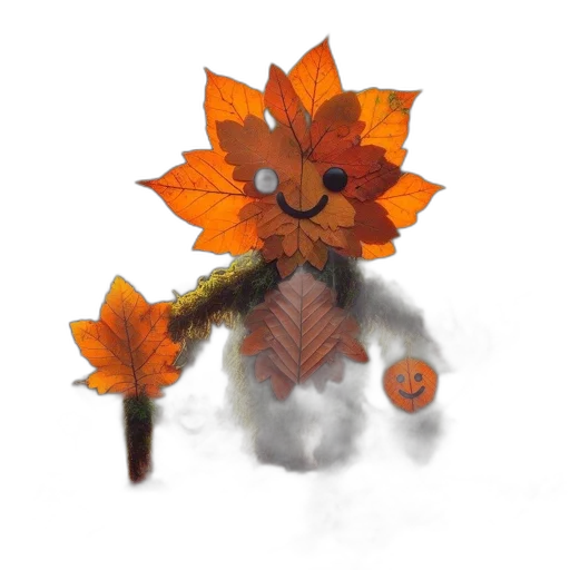 flower, staff, creature, crown transparent PNG cut-out