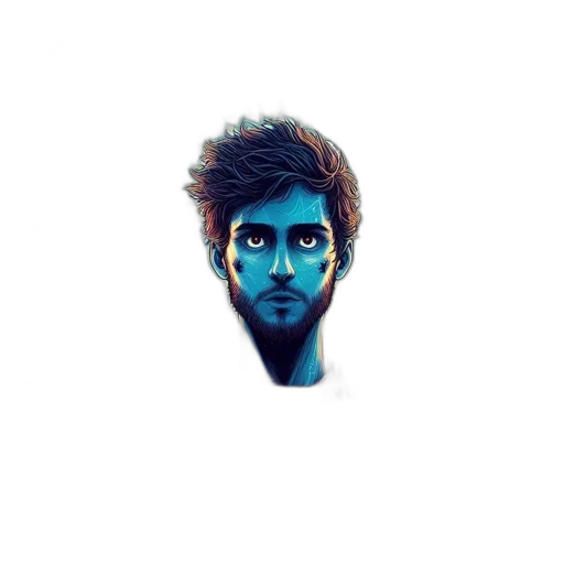 face, mask, creature, hair transparent PNG cut-out