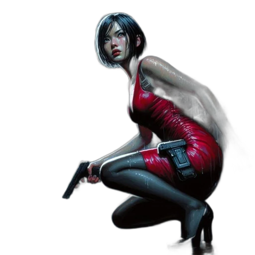 concept art, comic book art, cyberpunk, fantasy art transparent PNG cut-out