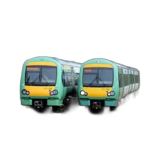 3d render, two, green, yellow transparent PNG cut-out