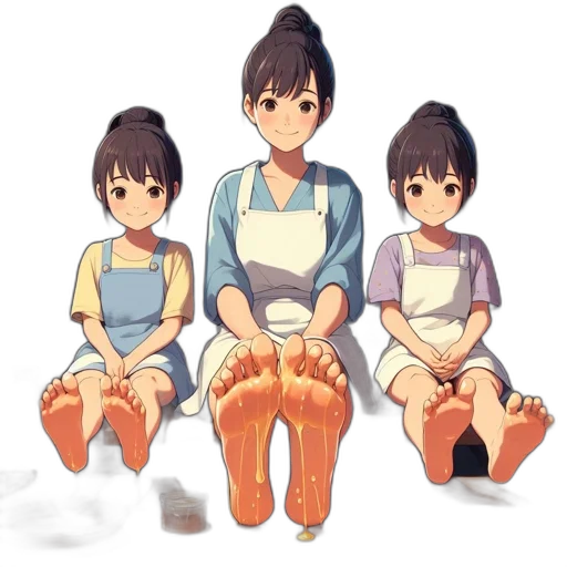 food, shoes, dress, hair transparent PNG cut-out