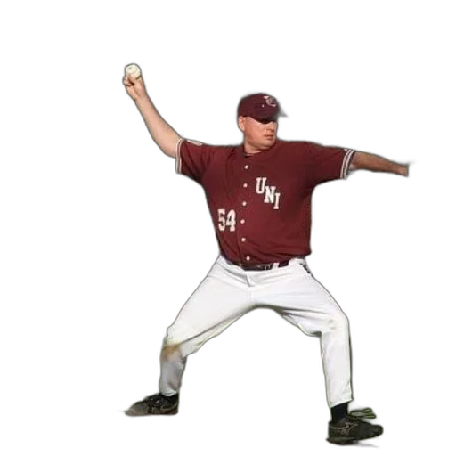 baseball, player, wearing, red transparent PNG cut-out