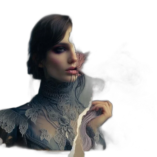 dress, face, jewelry, mask transparent PNG cut-out