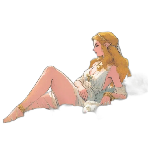 dress, jewelry, staff, pixel art transparent PNG cut-out